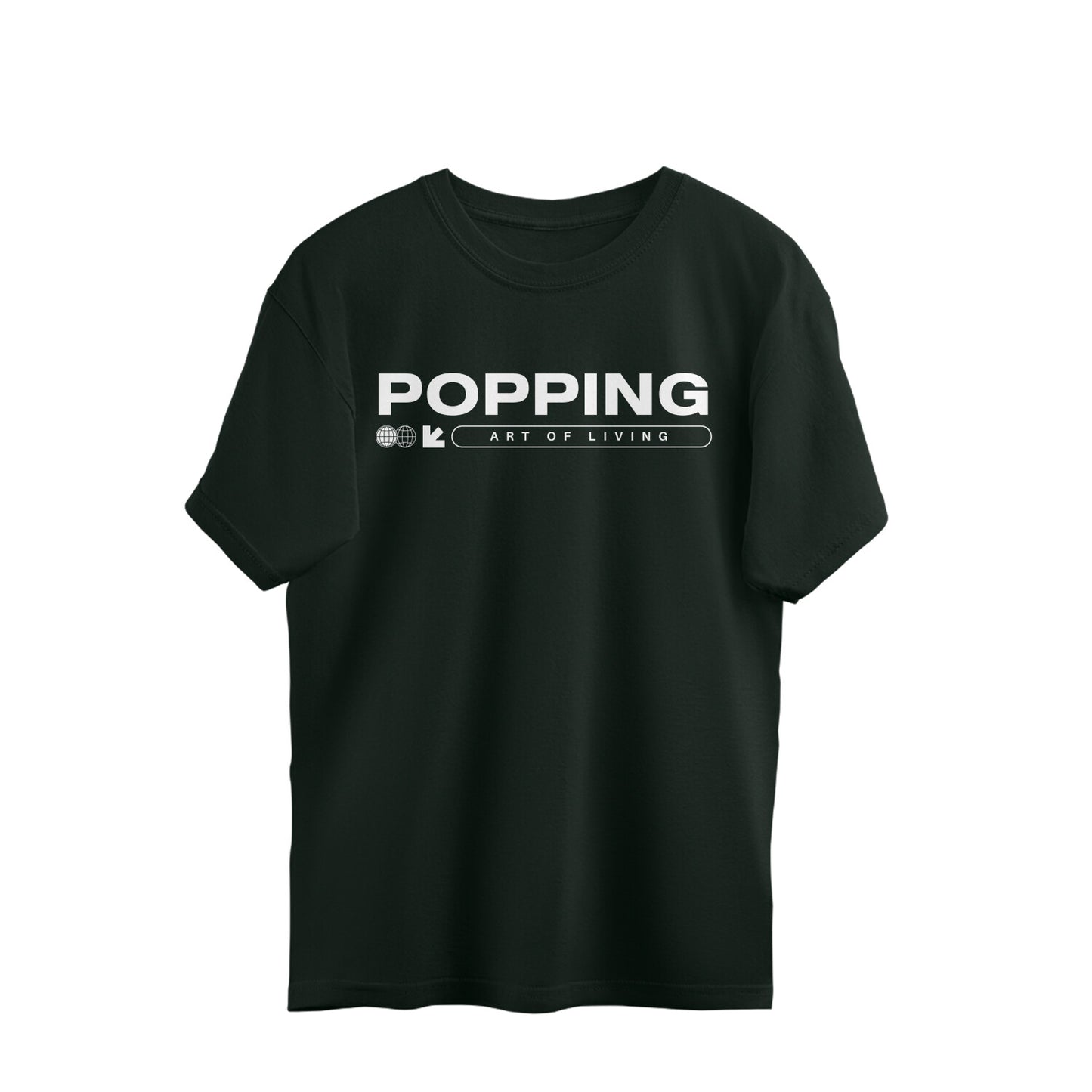 Popping – Art of Living” Oversized Streetwear T-Shirt By Koru India