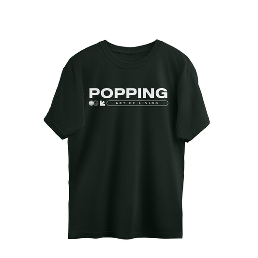 Popping – Art of Living” Oversized Streetwear T-Shirt By Koru India