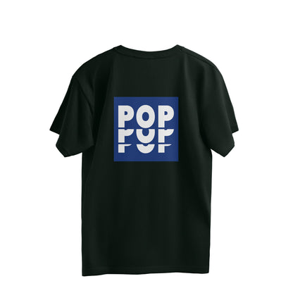 Pop Pop Popping T Shirt Black Oversized Streetwear By Koru India